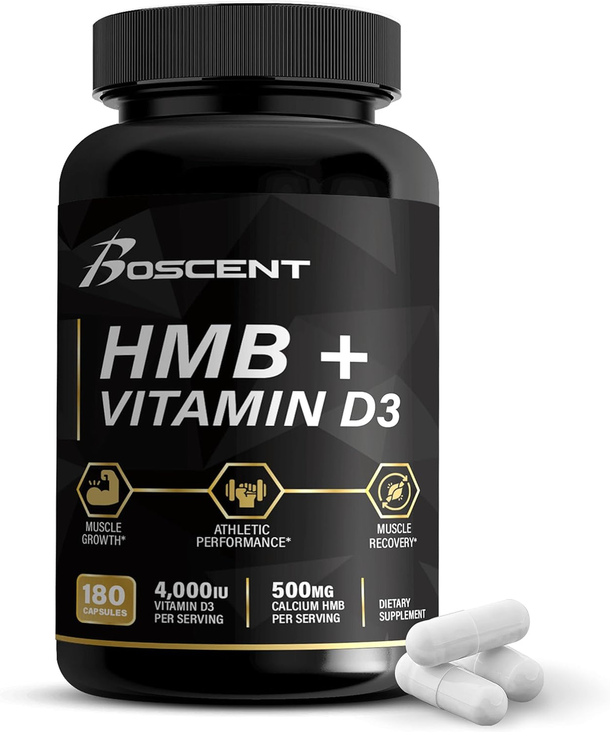 Suplemento de HMB y vitamina D3 y calciocio BOSCENT
