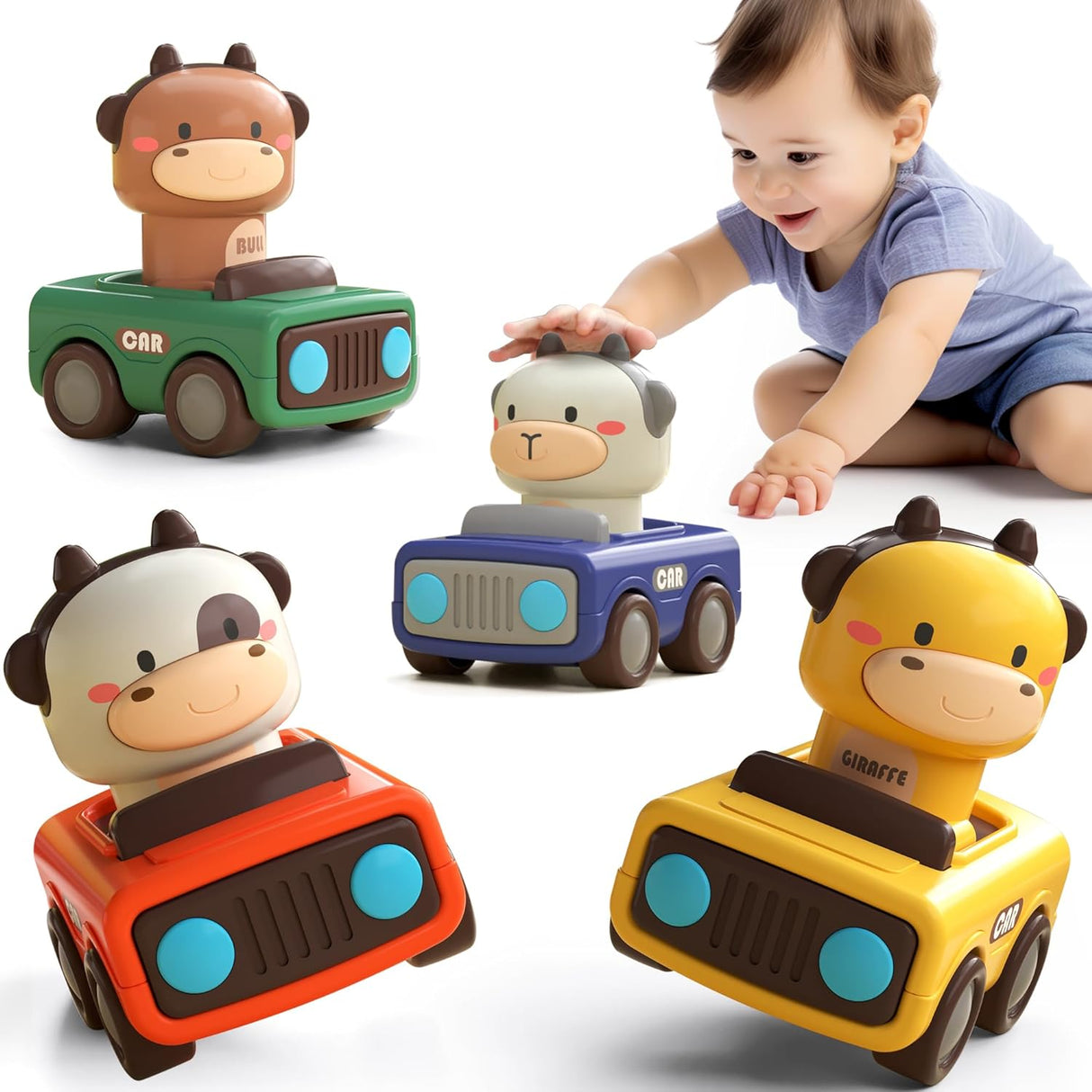 Juguetes de Carreras de Animales iPlay, para Bebés 1-3 Años