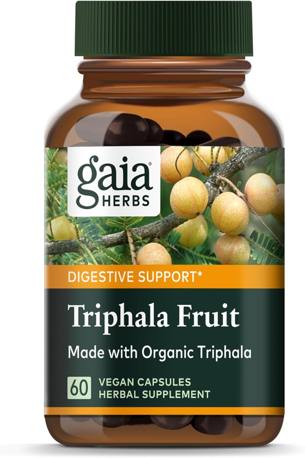 Suplemento Herbs Fruta Triphala Apoya la salud digestiva