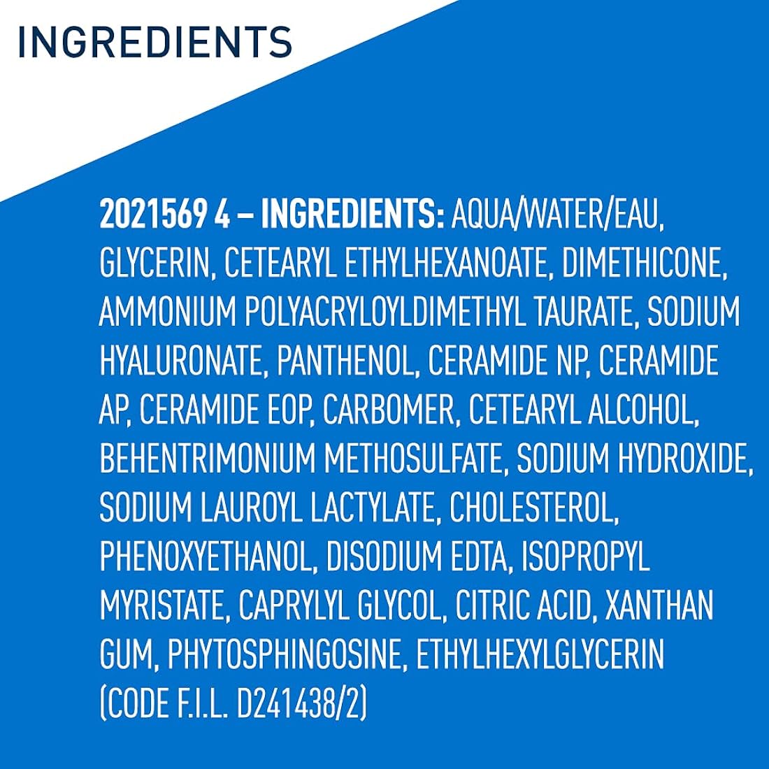 Suero de ácido hialurónico para la cara con vitamina B5