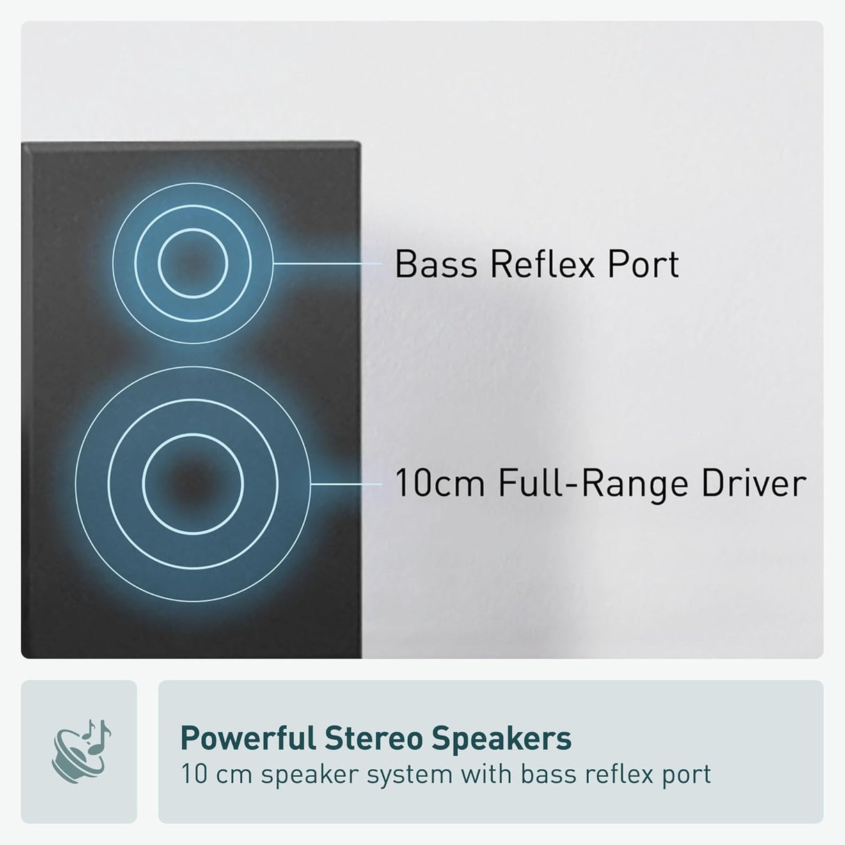 Sistema Estéreo Compacto Panasonic con Bluetooth y CD SC-PM270PP-K