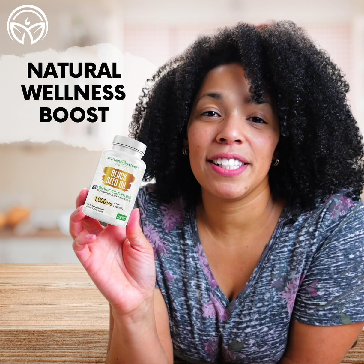 Cápsulas de Aceite de Semilla Negra, Orgánico, 1000mg, 120ct