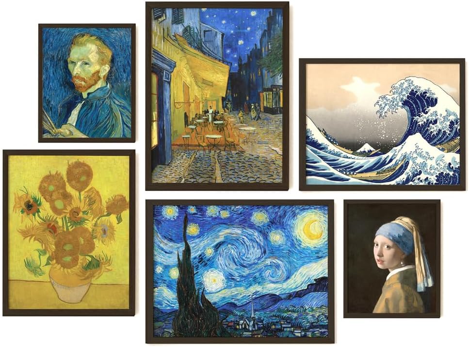 Arte de pared, póster de Vincent Van Gogh, impresiones sin marco