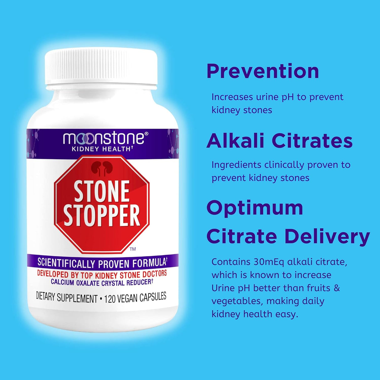 Cápsulas de tapón de cálculos renales Limpieza renal