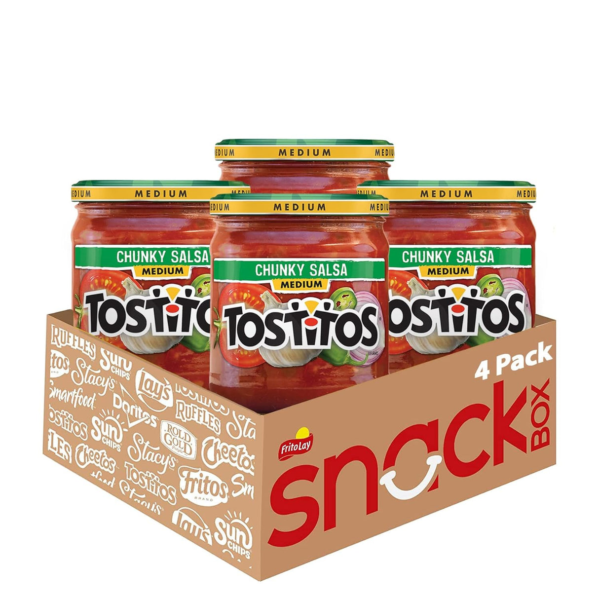 Salsa Chunky Tostitos Mediana 15.5 oz (Paquete de 4)