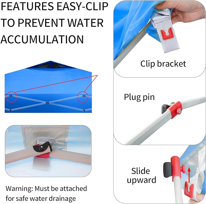 Tienda de campaña con bloqueo central C100P-S4 CROWN SHADES