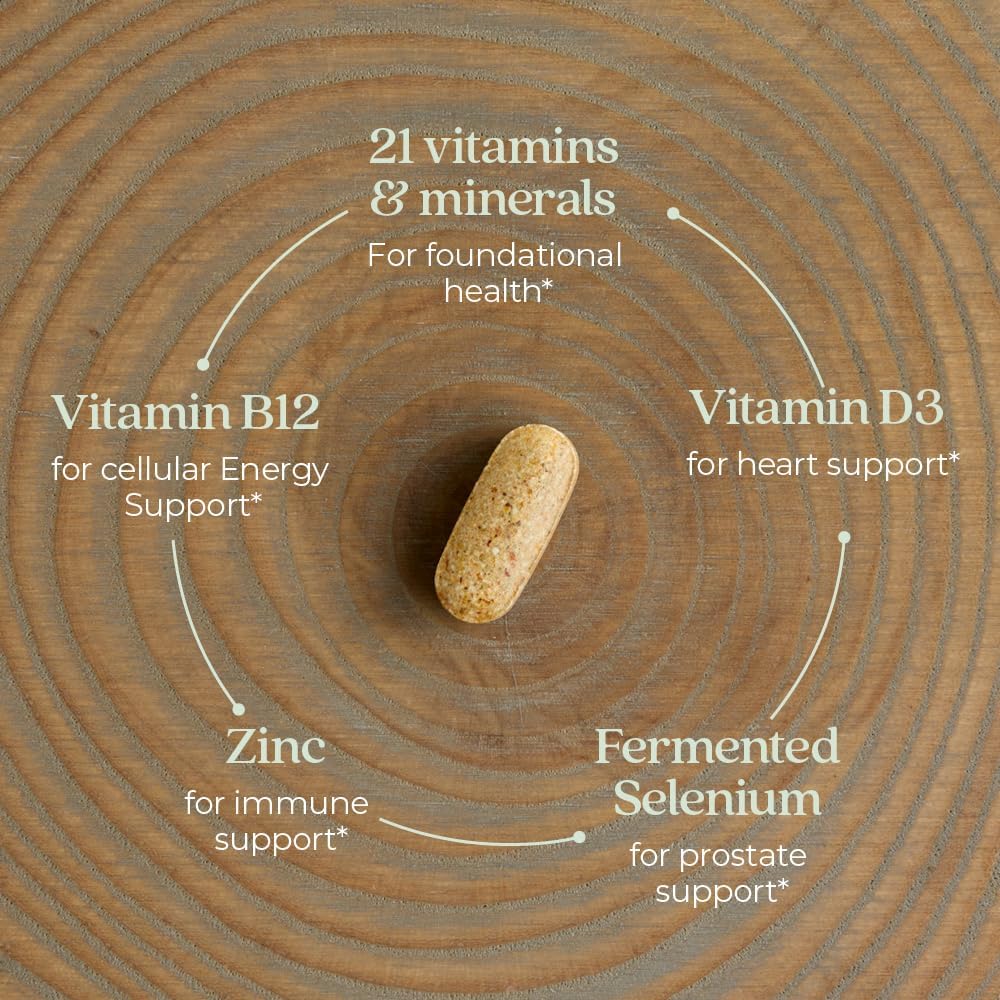 Multivitamínico para hombres New Chapter, 72 ct, orgánico, sin GMO