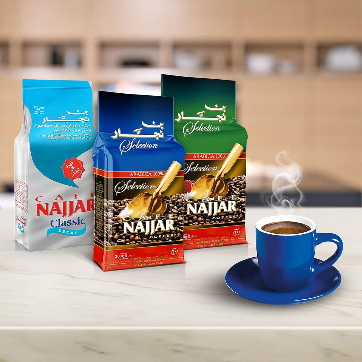 Café Najjar, Café Turco Descafeinado 200g, 100% Arábica
