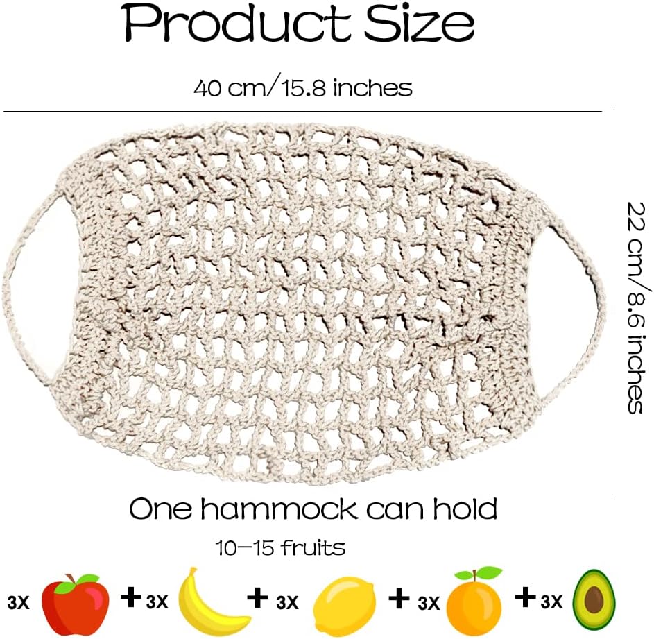 Hamaca de Frutas para Cocina, Decoración Boho, Macrame, Modelo RV