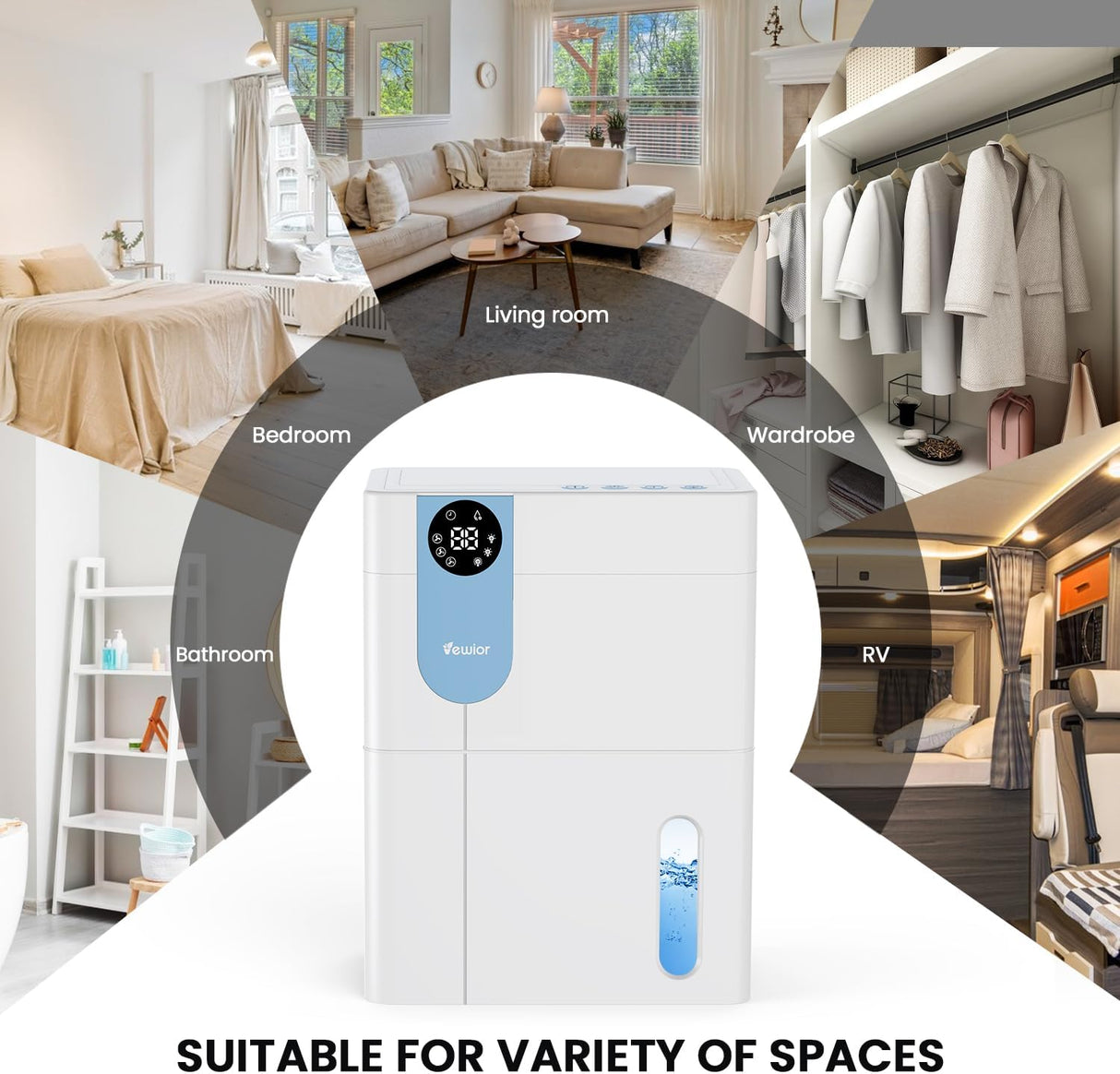 Deshumidificador silencioso para el hogar SN450B VEWIOR