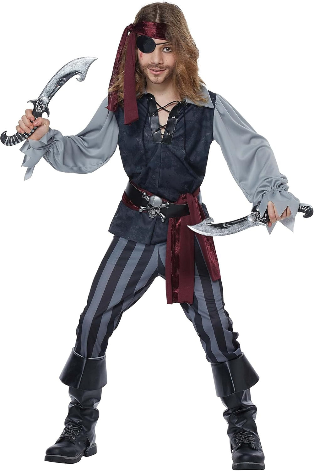 Disfraz de pirata de marronescos para niños talla S