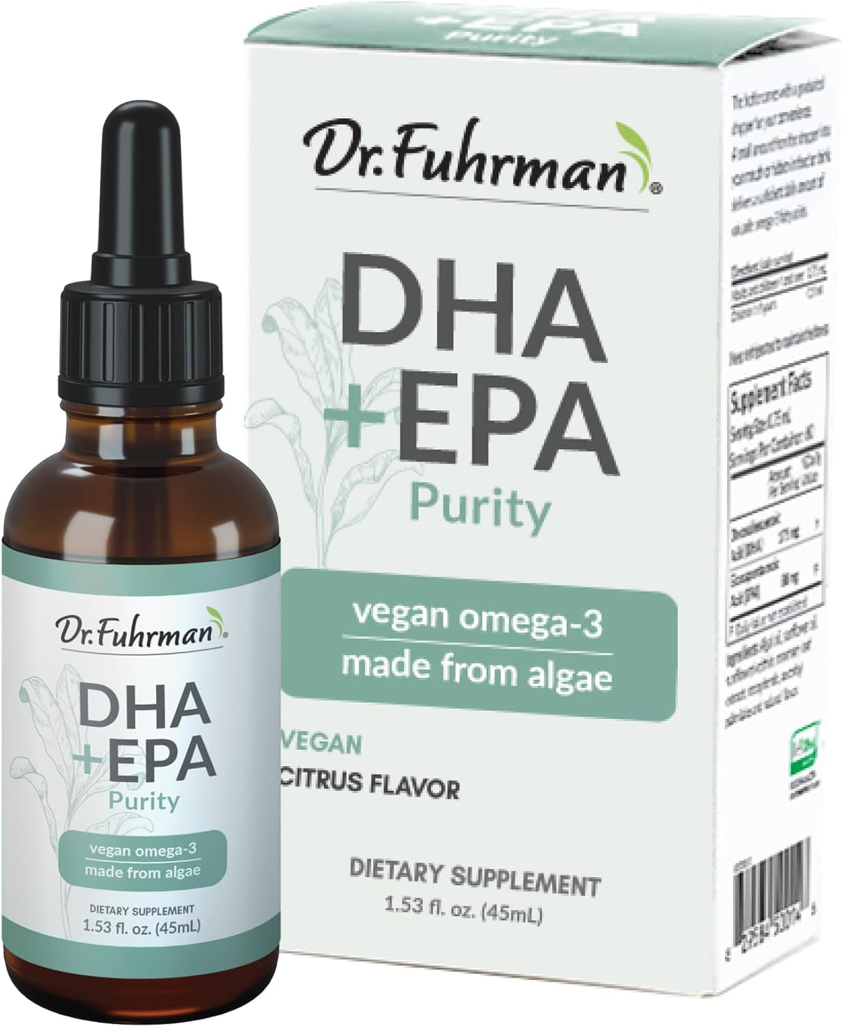 Suplemento de Omega-3 DHA+EPA de Dr. Fuhrman, Vegano, 60 porciones