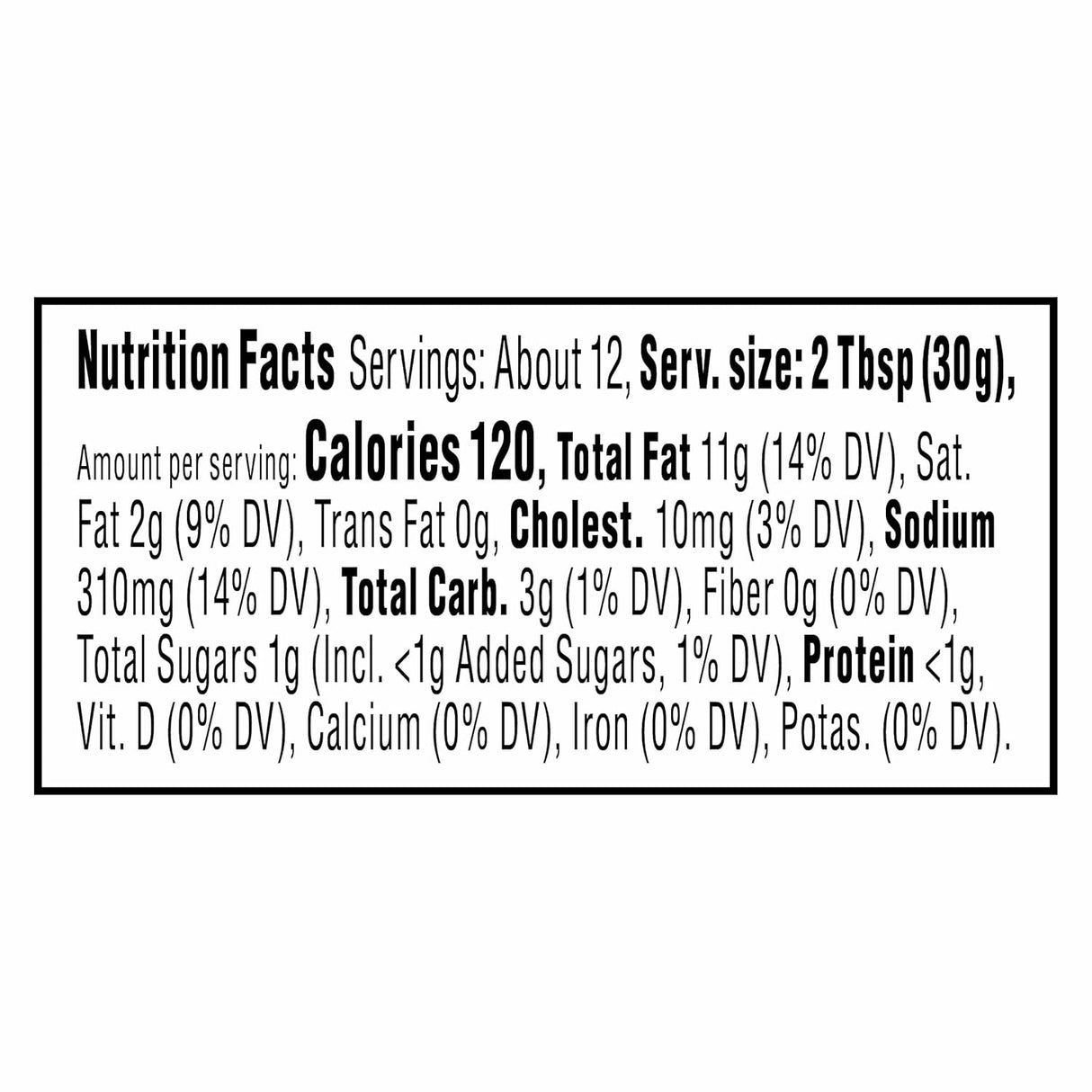 Salsa Cremosa Chipotle Taco Bell, 12 fl oz Botella