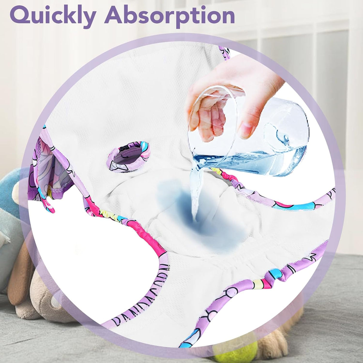 XPCARE Pañales lavables para perras con broches ajustables