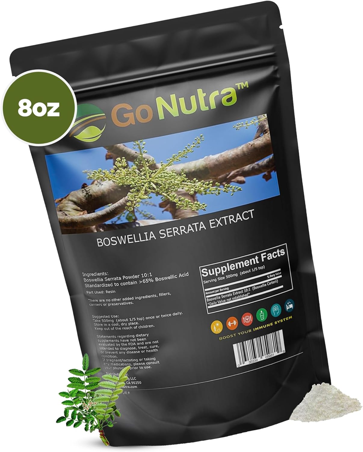 Extracto de Boswellia Serrata 10:1 65% Ácido Boswélico Apoyo Articular