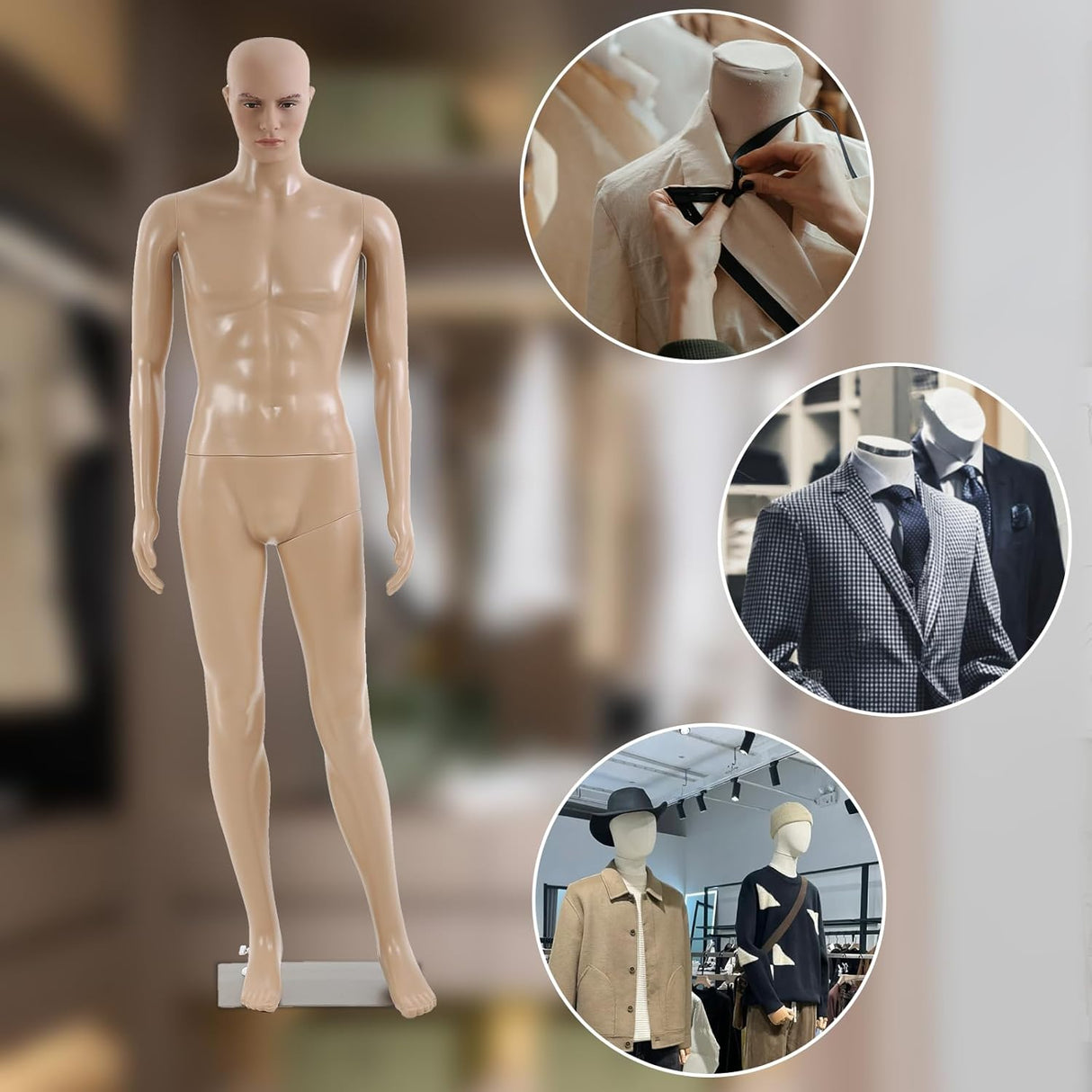 Maniquí Ajustable 69 para Ropa, Detachable, Poseable, Modelo 69