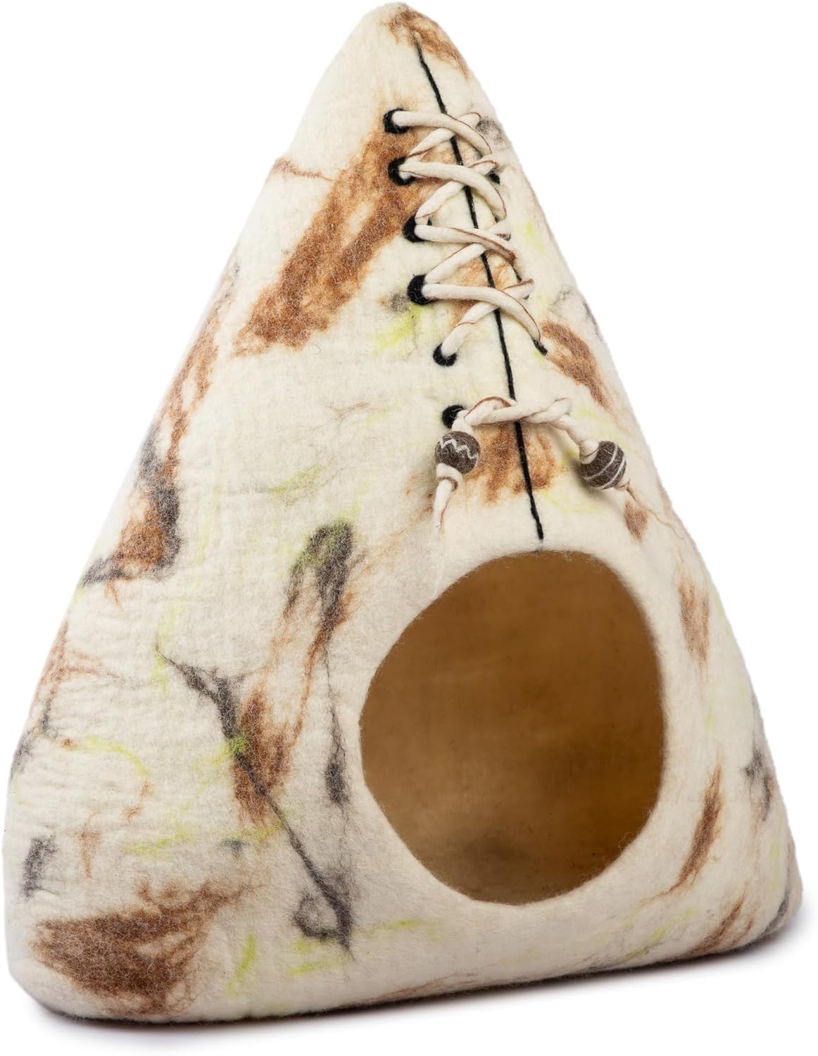 Cueva de gato de lana merino - Woolygon - Ecoamigable, cómoda