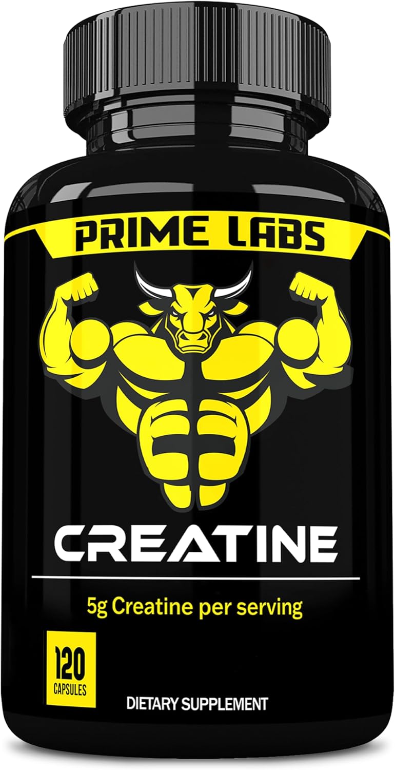 Creatina en cápsulas Prime Labs - 5g, 120 cápsulas