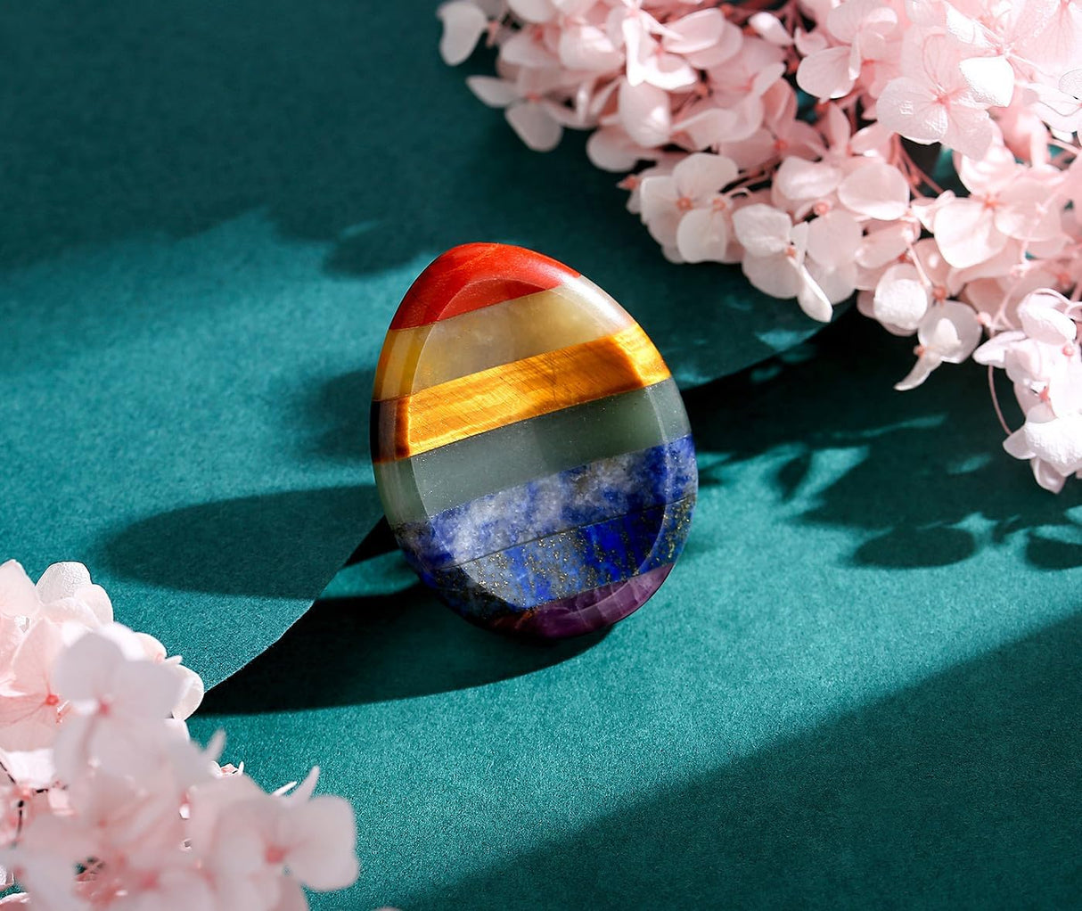 DUQGUHO Cristales curativos naturales de cuarzo para pulgar