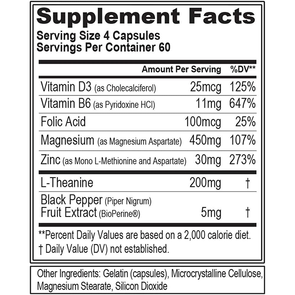 Suplementos Alimenticios de magnesio y zinc