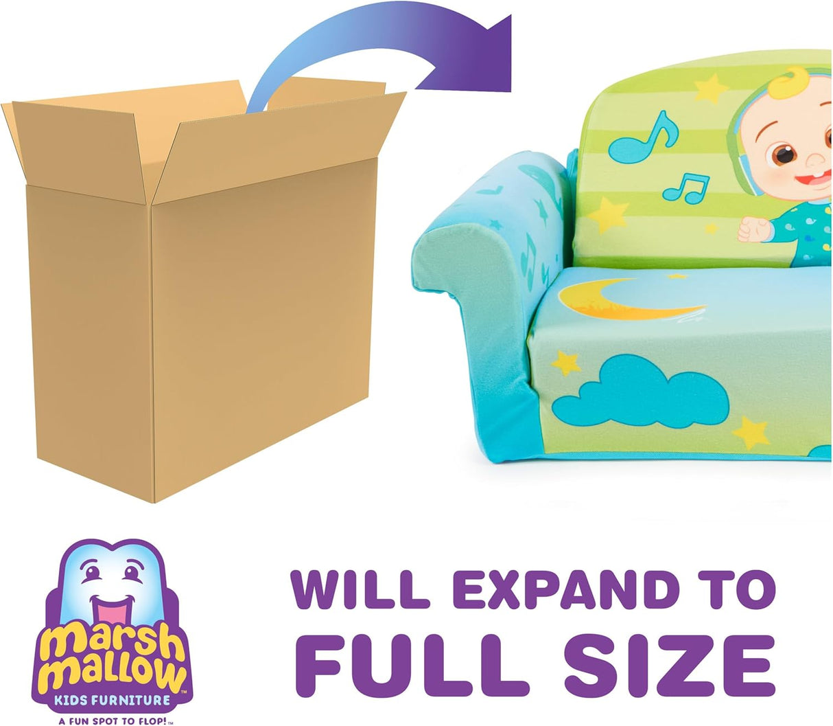 Silla convertible en cama 3 en 1 para bebés con manta