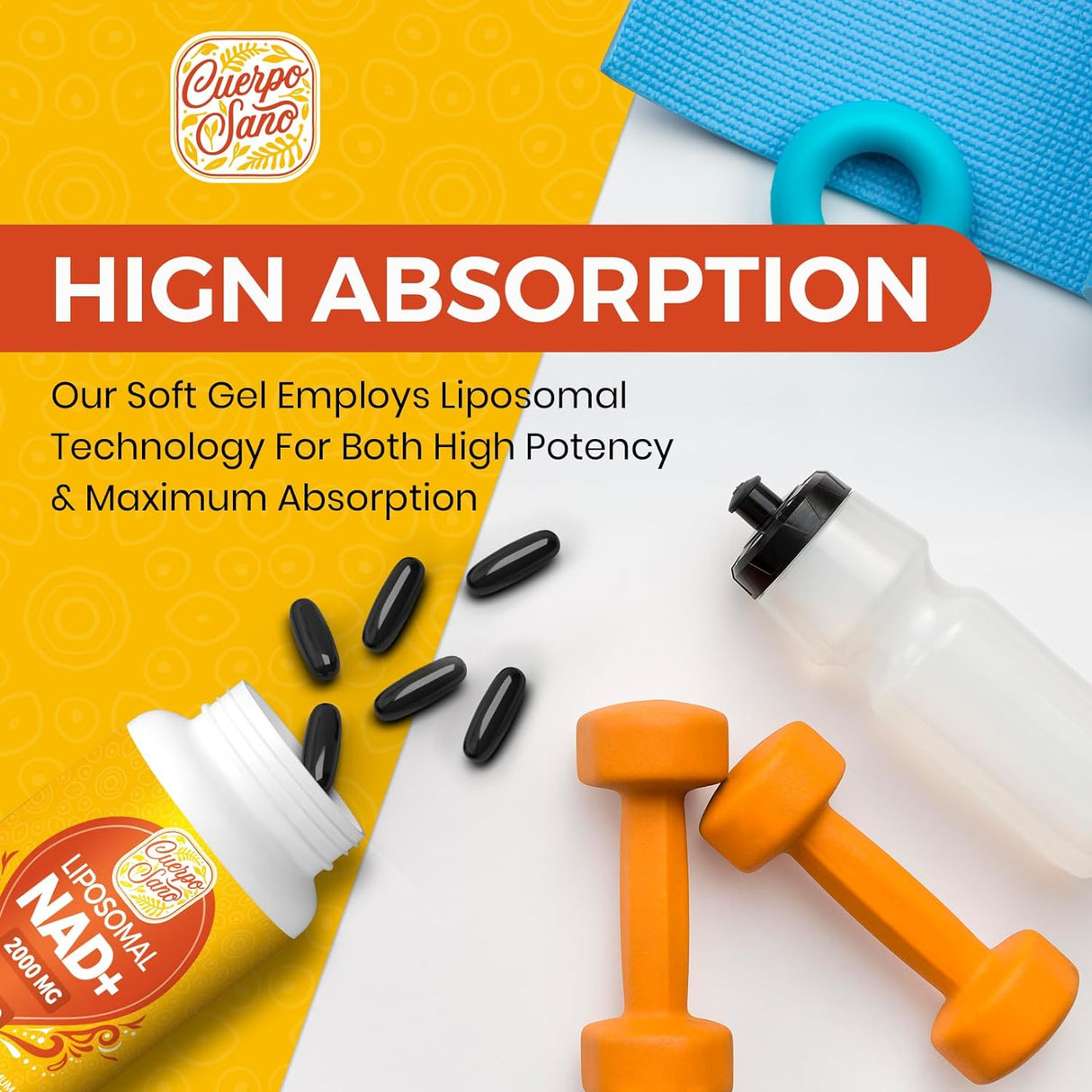 Suplemento Liposomal NAD 2000 MG Alta Potencia NAD