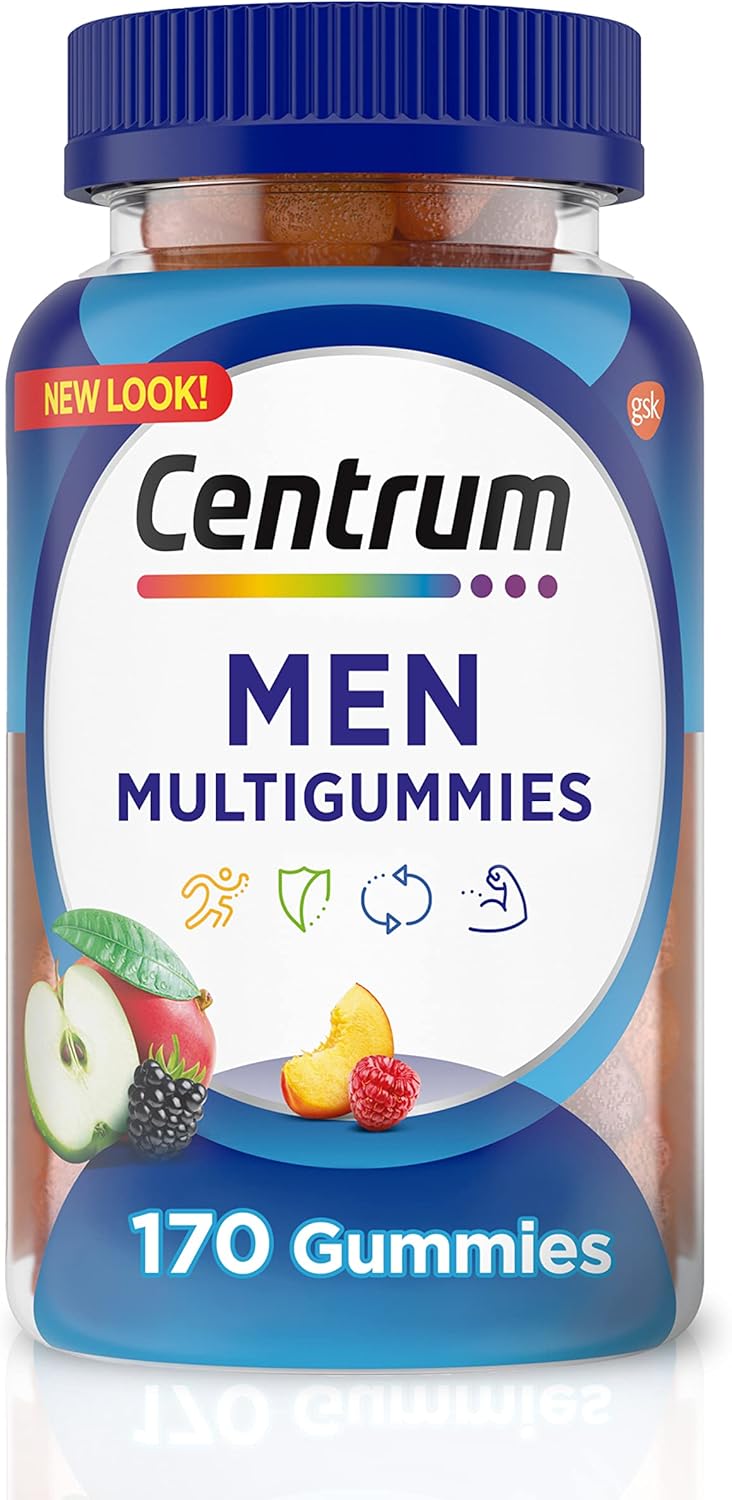 Suplemento Centrum MultiGummies Gummy para hombres, 170 und