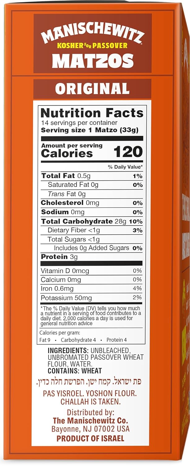 2 Packs de galletas Matzos Crackers frescas Manischewitz