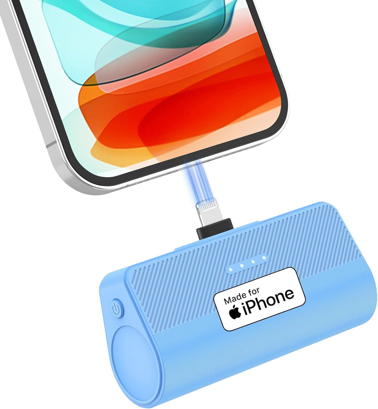 Cargador portátil para teléfono de 5000 mAh color azul