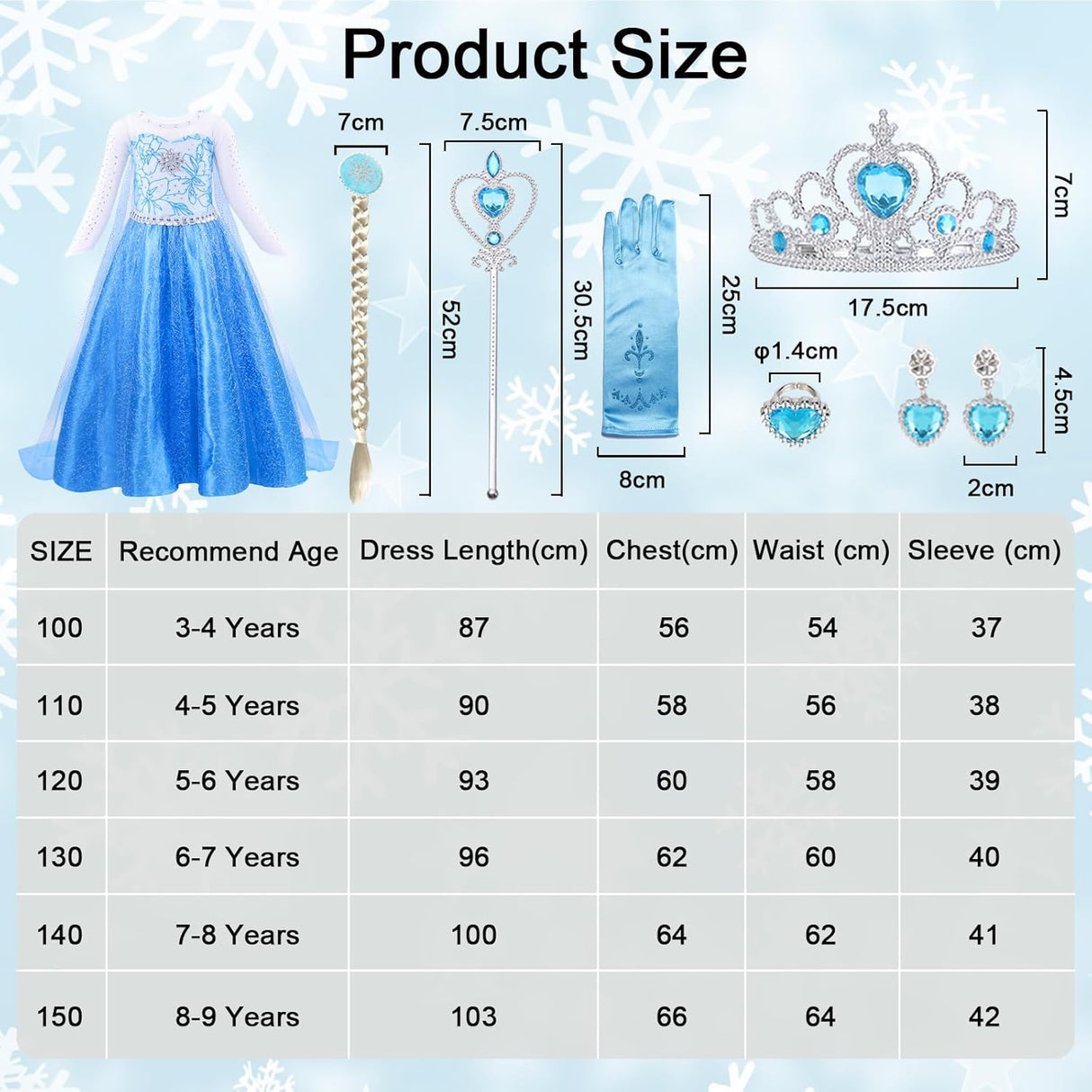 Disfraz Princesa para Niñas - Fiesta Halloween - Traje Cosplay