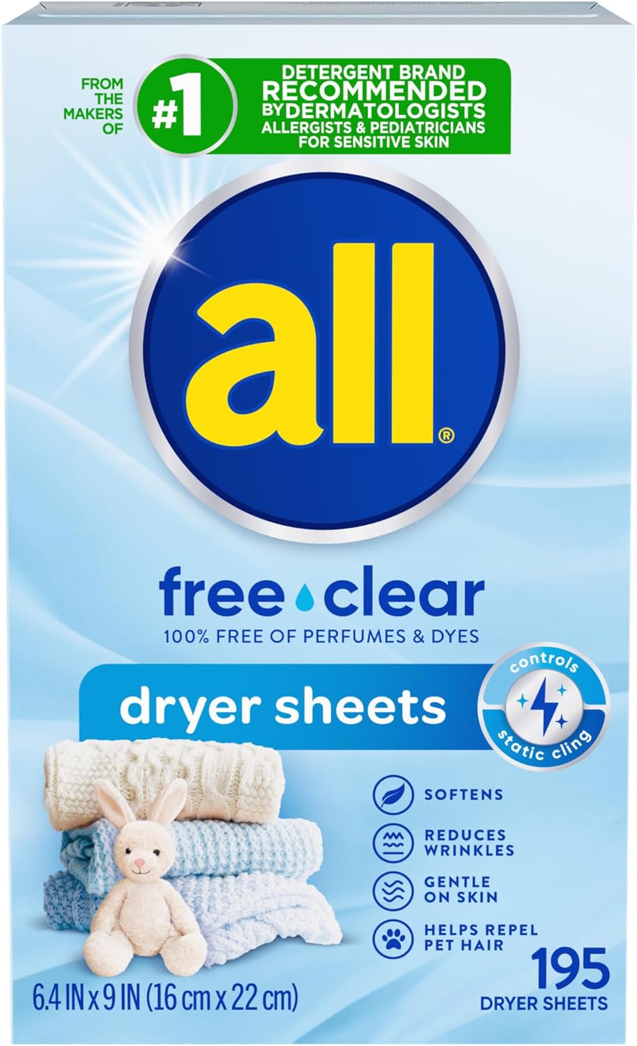 all Hojas de secadora suavizantes para pieles sensibles