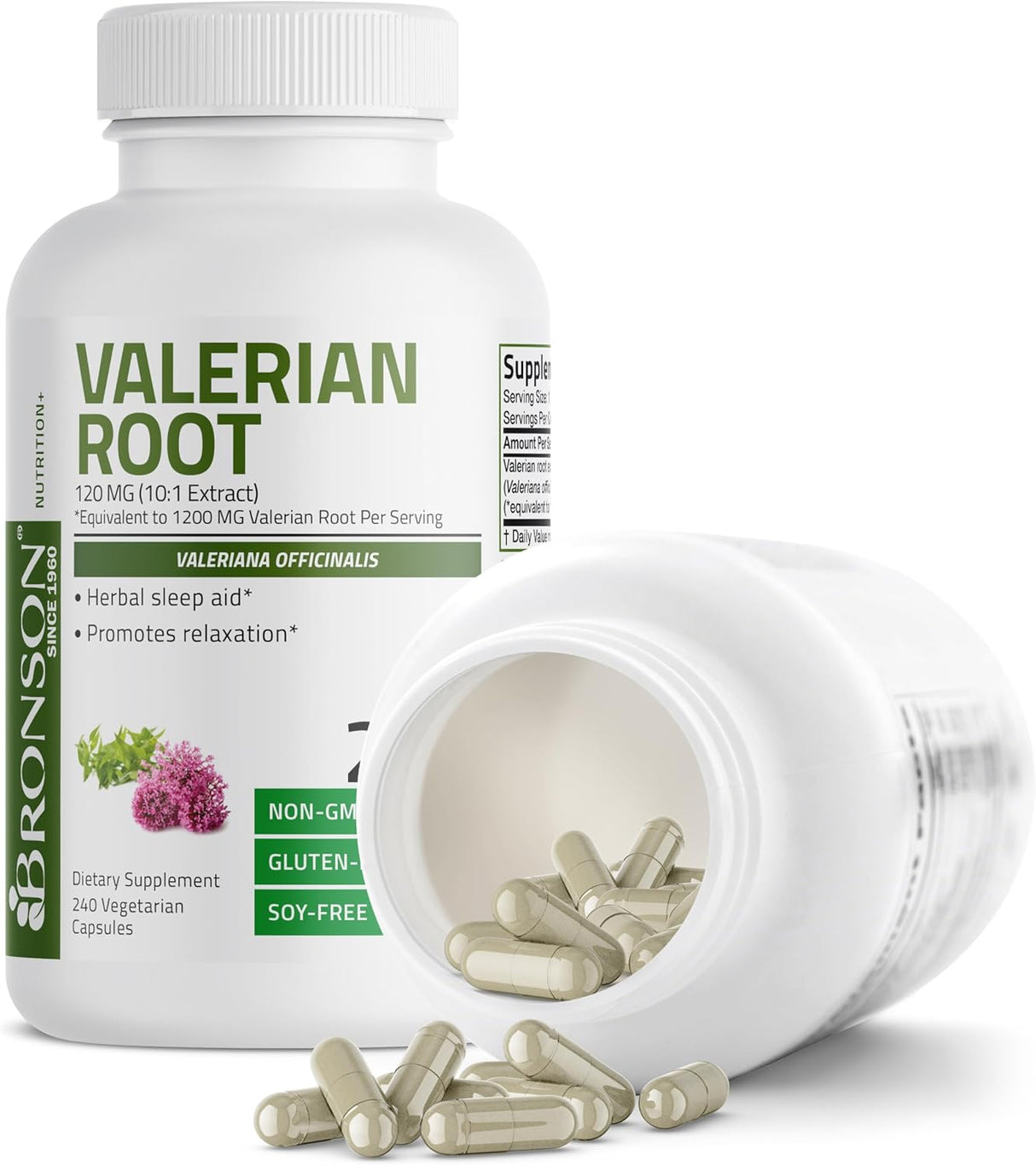 Suplemento de raíz de valeriana Promueve la relajación 240 u