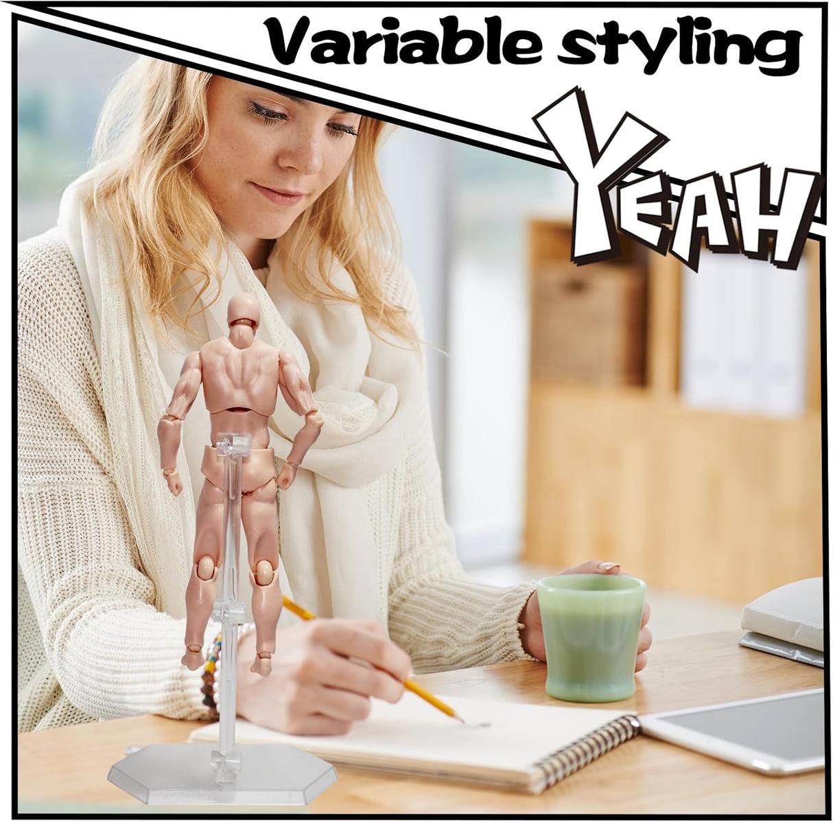 Maniquí AXITWXIT para Dibujo, Set Hombre y Mujer, Artistas