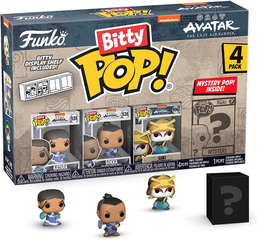 Funko Bitty Pop! Avatar: 4 Figuras Coleccionables + Chase