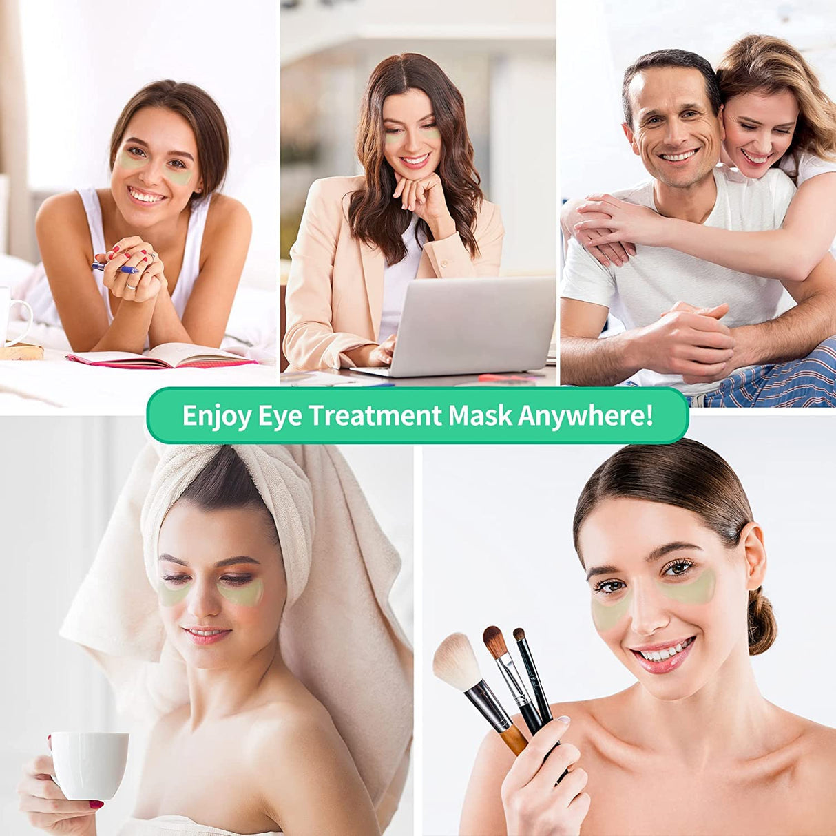 Máscara de ojos de aloe vera BREYLEE de materiales puros