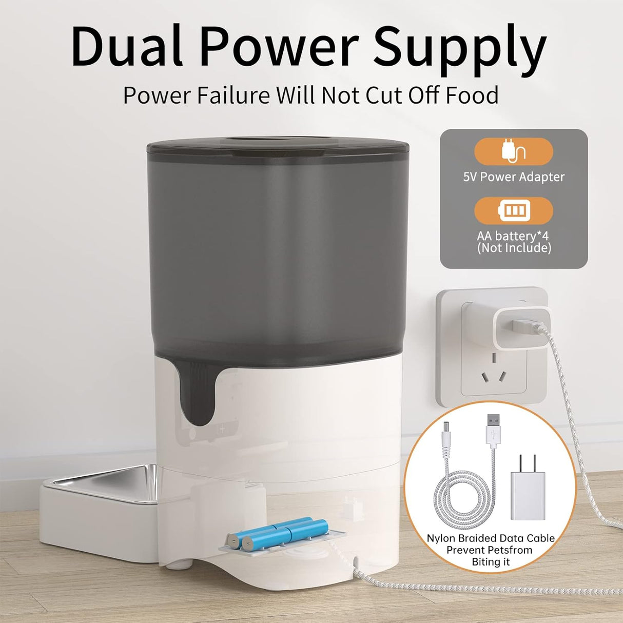 Comedero automático para gatos con control de aplicación