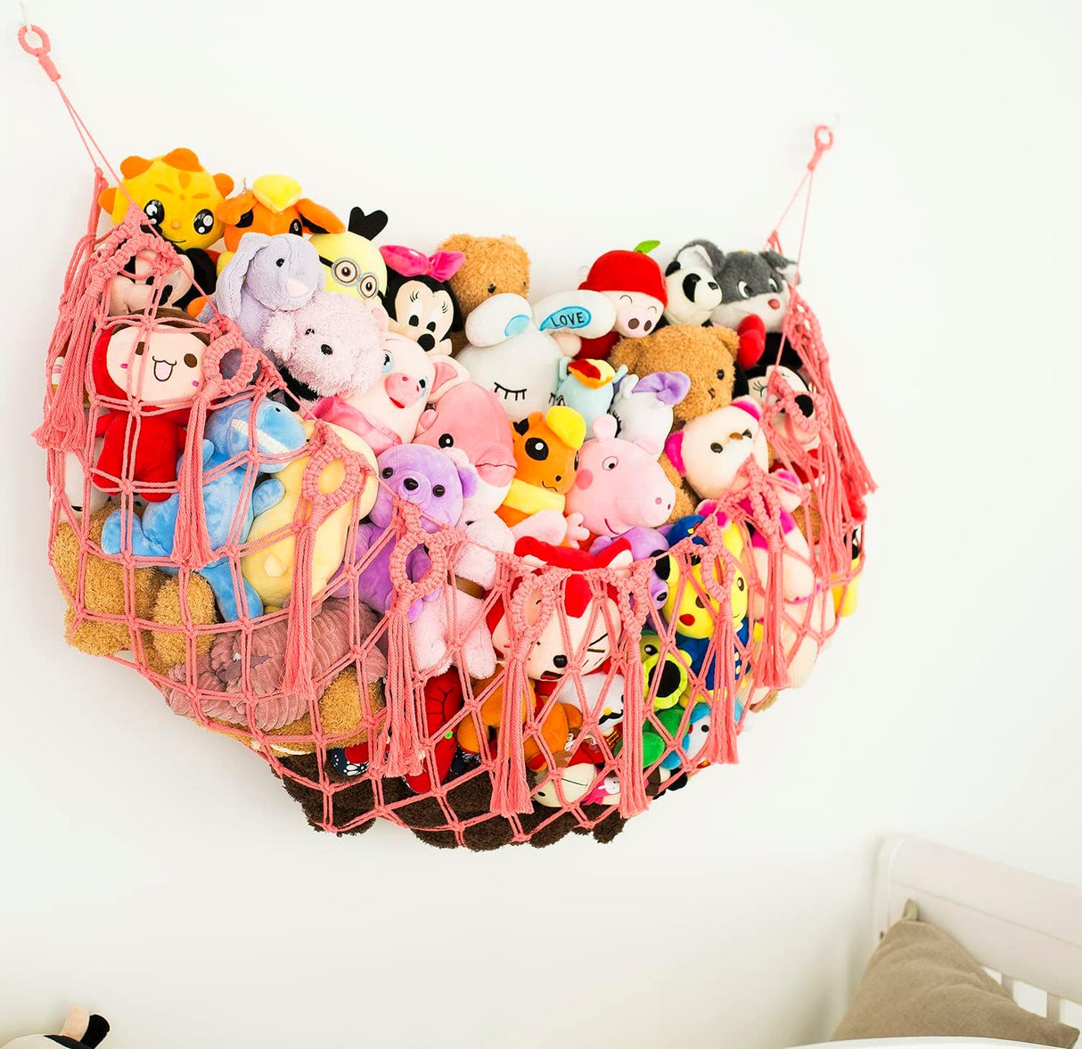 Hamaca de Juguetes Macramé, Marca: Handmade, Montaje en Pared