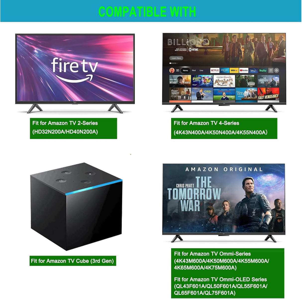 Control remoto Allimity para Amazon TV Cube y Smart TVs