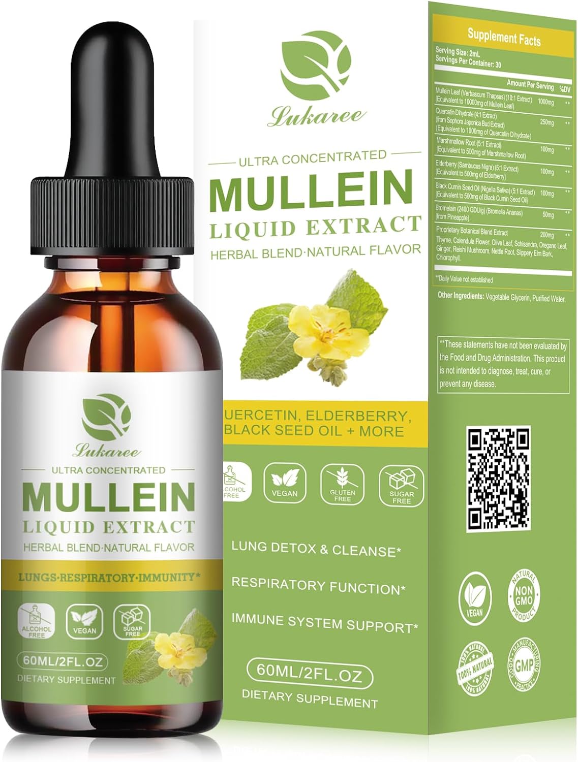 Suplemento Gotas de tintura gordolobo para pulmones