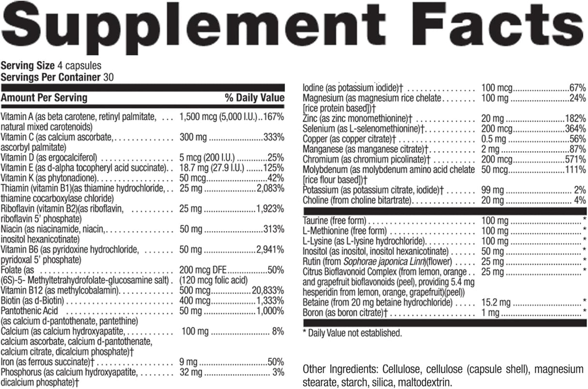 Suplemento Country Life MAX para veganos multivitamínico