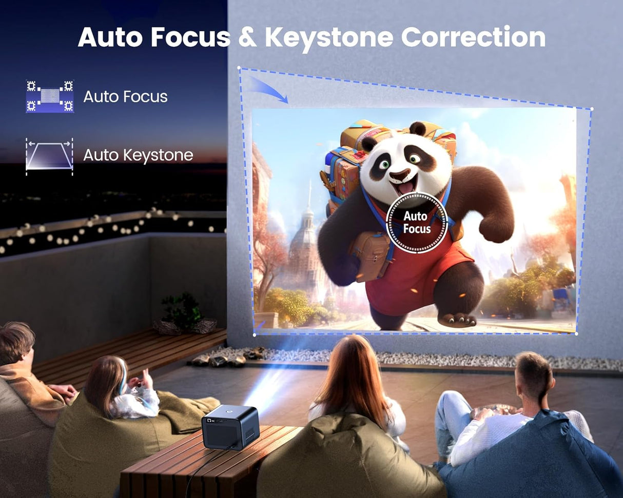 Proyector 4K WiMiUS, Wifi6, Bluetooth, 700ANSI, 1080P, 7000+Apps