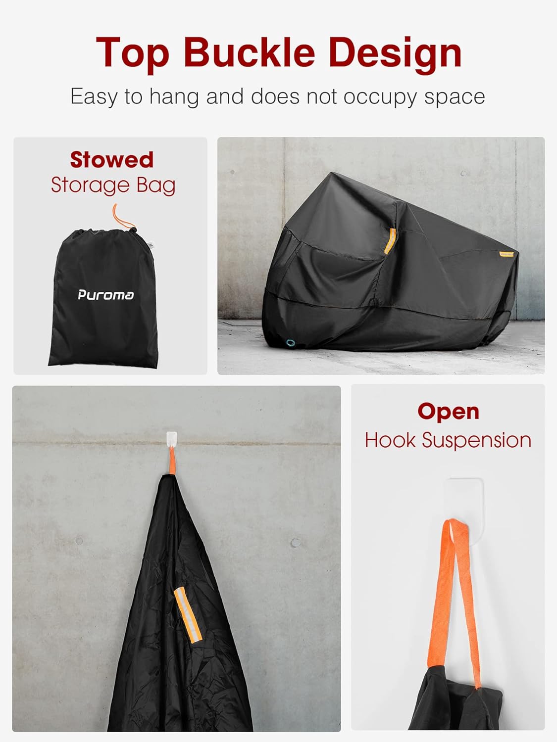 Funda de Bicicleta Exterior Impermeable con Agujero para Candado