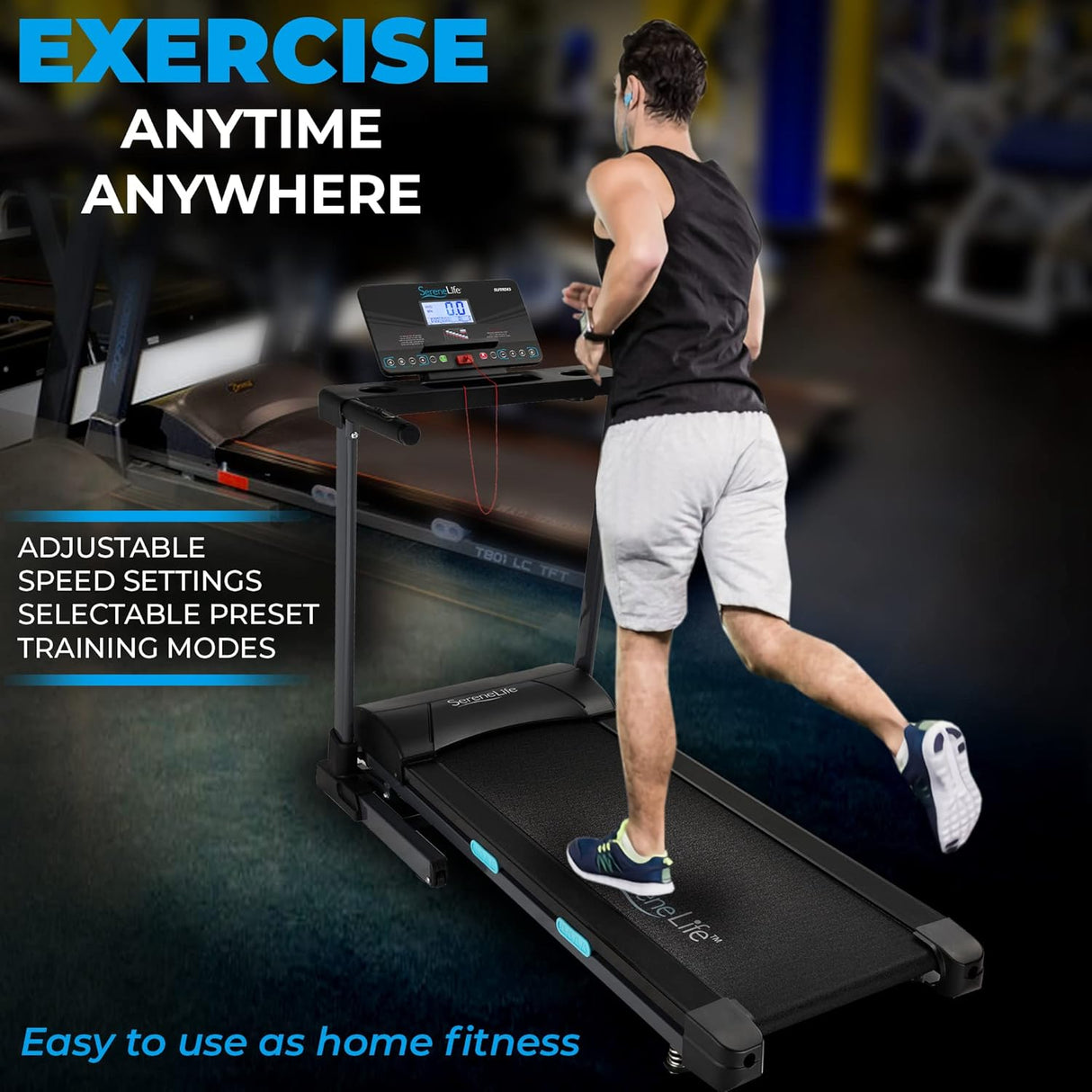 Caminadora eléctrica motorizada SereneLife SLFTRD45