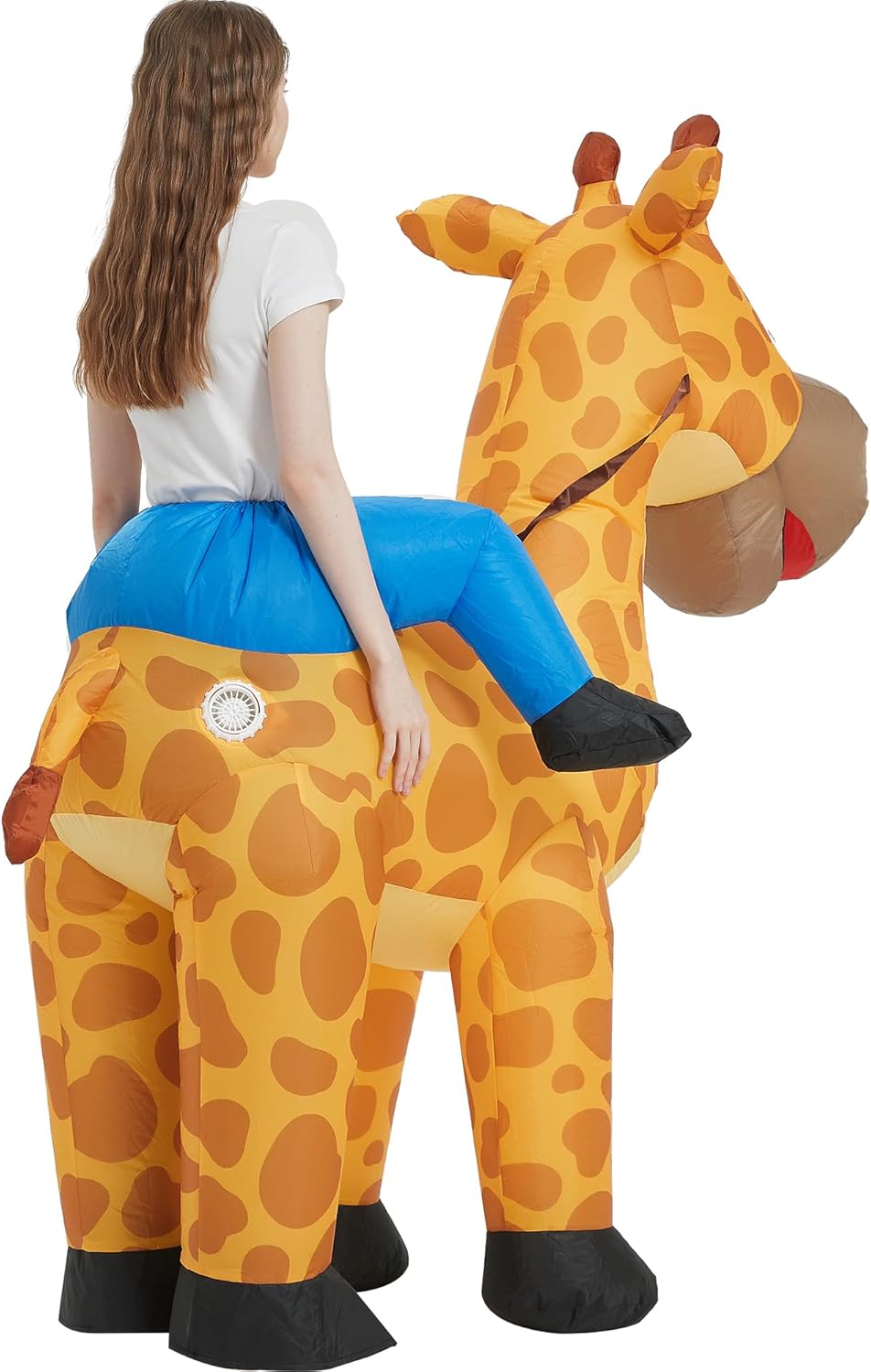 Disfraz Inflable Casa, Adulto, Giraffe, Halloween, Unisex