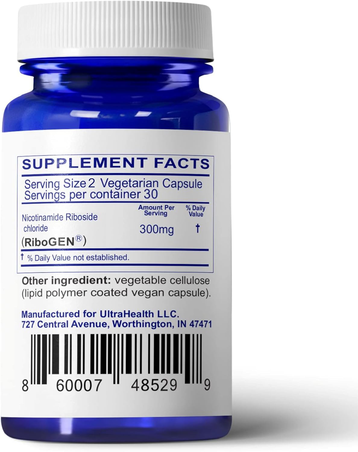 Nicotinamida Ribosida NR, Cápsulas Entéricas, Alta Biodisponibilidad