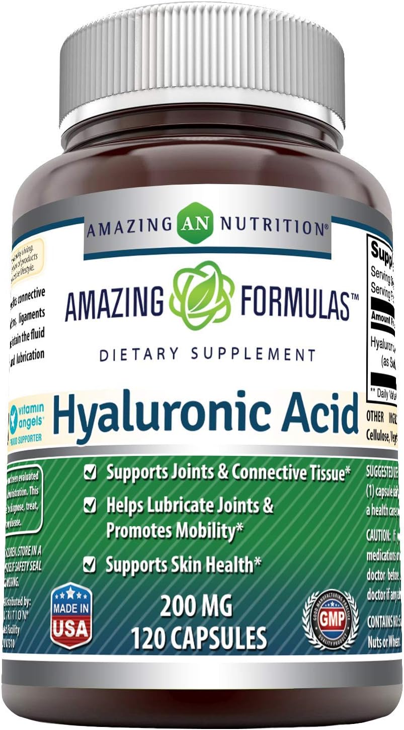 Suplemento de cápsulas de ácido hialurónico