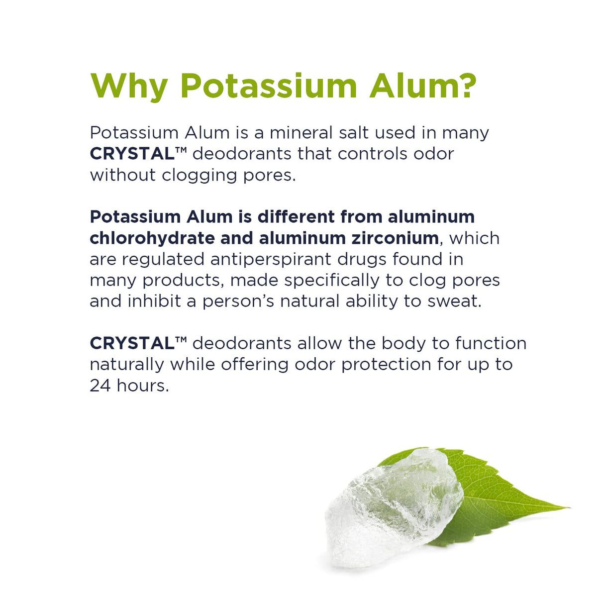 Desodorante sin aroma CRYSTAL BODY (4.25 onzas líquidas)