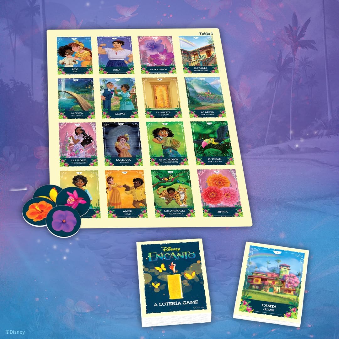 Lotería Encanto de USAOPOLY | Juego de Bingo Mexicano