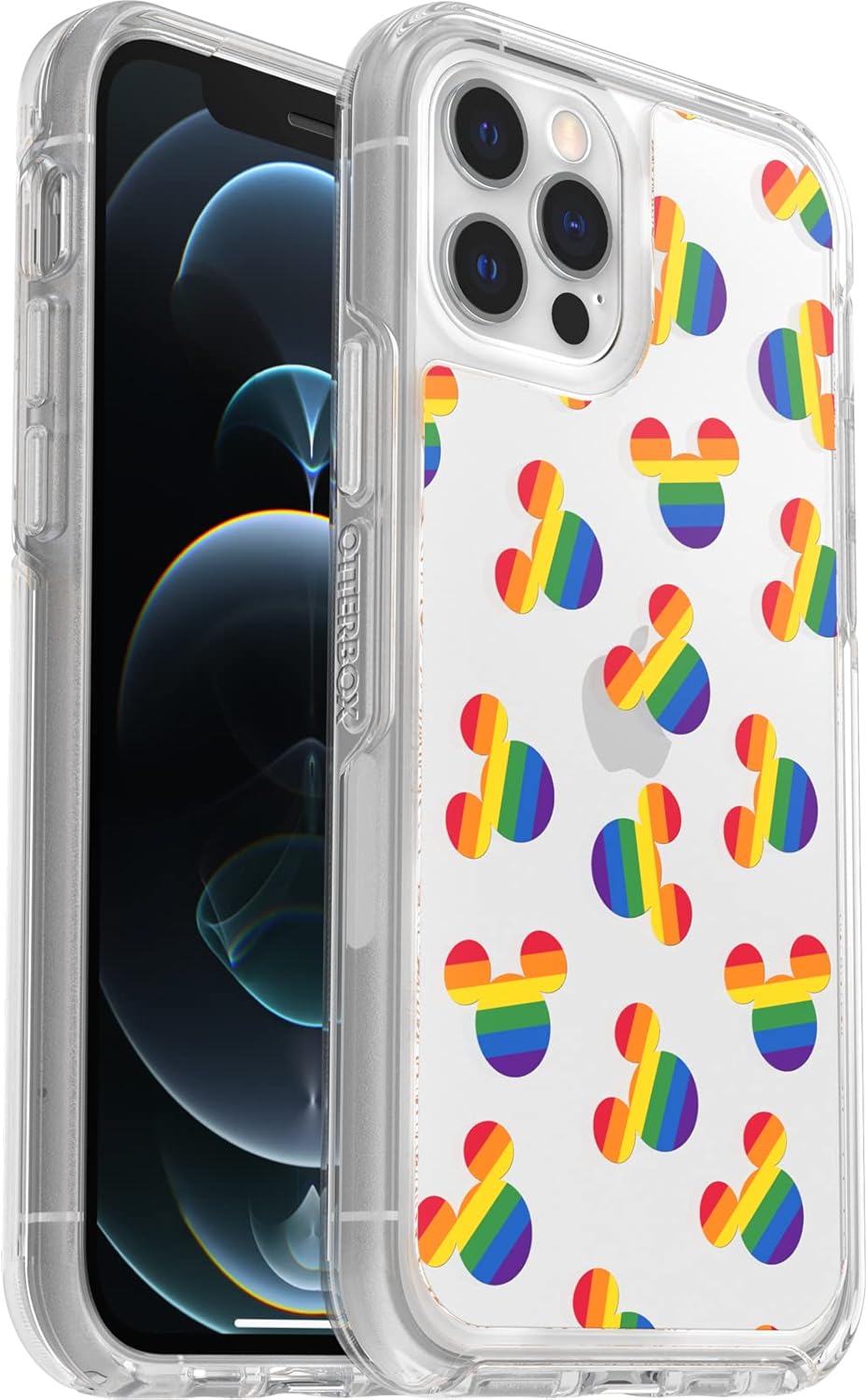 OtterBox Carcasa exclusiva de Amazon SYMMETRY SERIES para iPhone 12/12 Pro, MICKEY PRIDE
