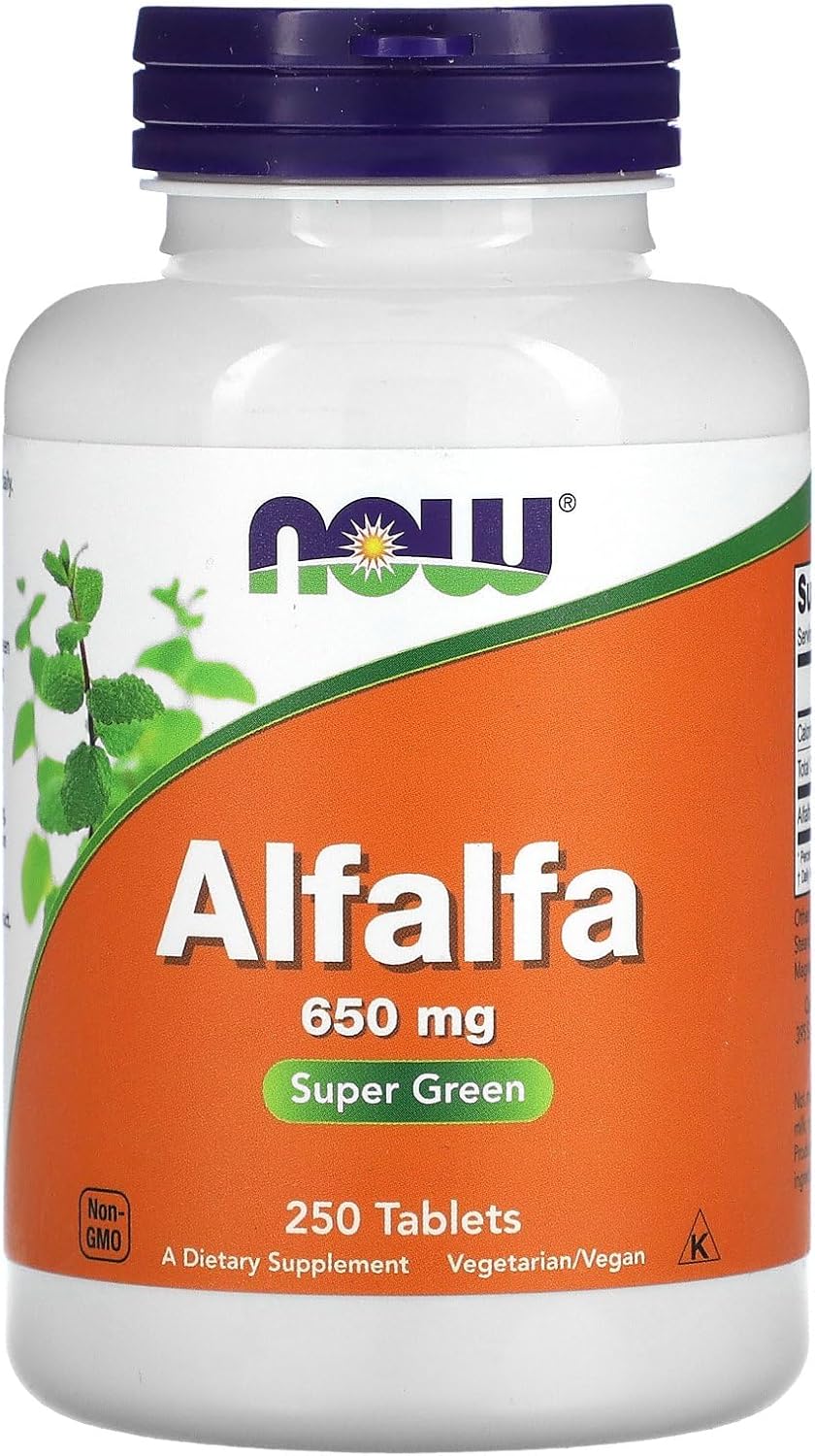 Suplemento Alfalfa 10 Grain Now Foods 250 Tabs